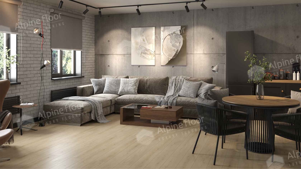 Кварцвиниловая плитка LVT "Alpine Floor" Кипарисовая (1219,2*184,15*2,5 мм) — купить в Томске