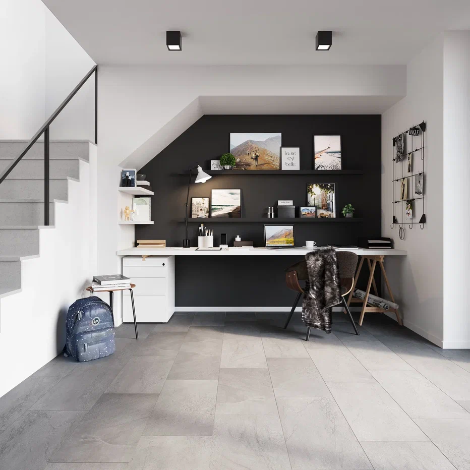 Кварцвиниловая плитка "Invictus" Groovy Granite Steel (610*305*2,5мм) — купить в Томске