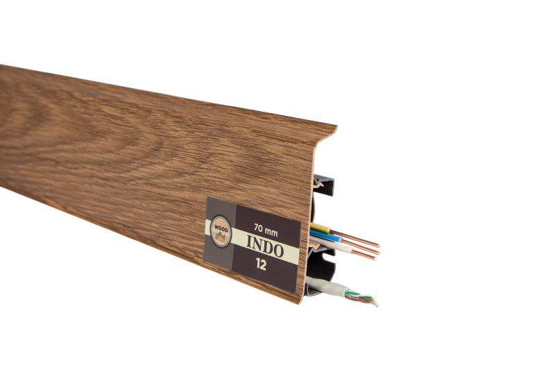 Плинтус "Arbiton" Indo Дуб Темный (2500*26*70 мм) — купить в Томске
