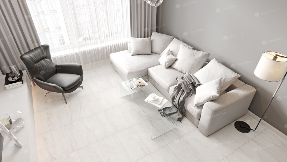 Виниловая плитка "Alpine Floor" Light Stone Брайс (608*303*2,5 мм) — купить в Томске