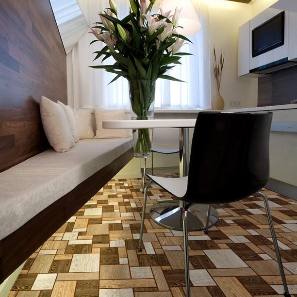 Линолеум бытовой "Комитекс" Печора Тетрис 862 (2,5м) — купить в Томске