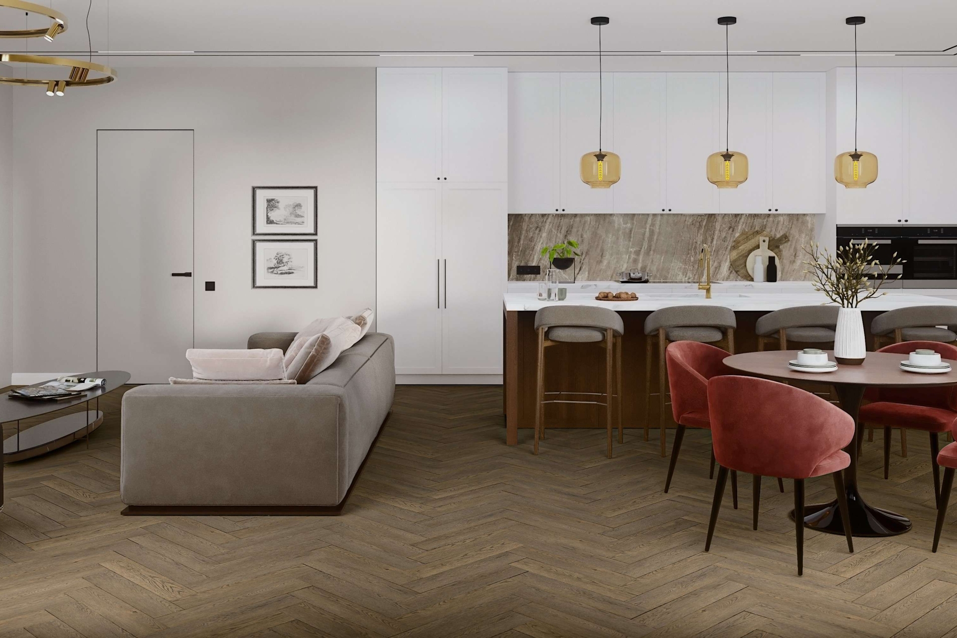 SPC ламинат «Damy Floor» Ноттингем (615*123*4 мм) — купить в Томске