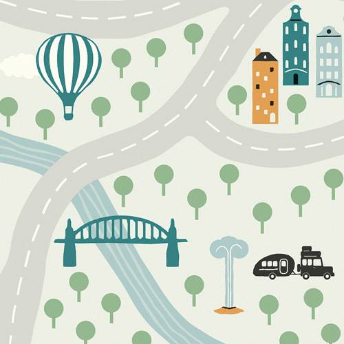 Линолеум бытовой "IVC" Neo Karta 82 (3м) — купить в Томске